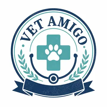 Logo emblema vintage: Clínica veterinária