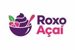 Logo ícone + nome moderno: Açaíteria