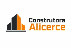 Logo ícone + nome moderno: Construtora
