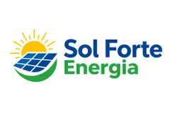 Logo ícone + nome moderno: Energia solar