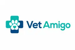 Logo ícone + nome moderno: Clínica veterinária