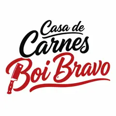 Logo lettering manuscrito: Açougue