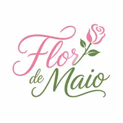 Logo lettering manuscrito: Floricultura