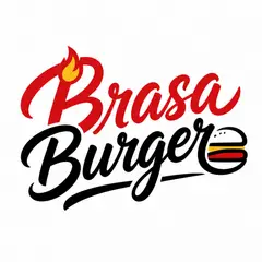 Logo lettering manuscrito: Hamburgueria