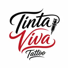 Logo lettering manuscrito: Estúdio de tatuagem
