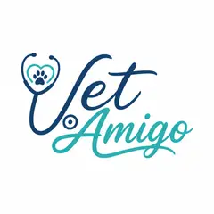 Logo lettering manuscrito: Clínica veterinária