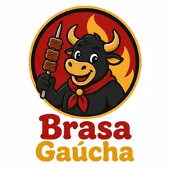 Logo mascote ilustrado: Churrascaria