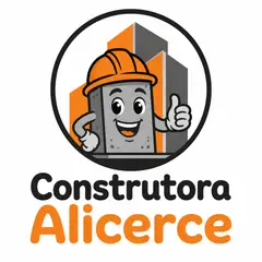 Logo mascote ilustrado: Construtora