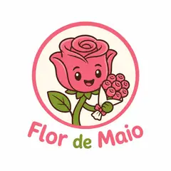 Logo mascote ilustrado: Floricultura