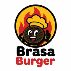 Logo mascote ilustrado: Hamburgueria