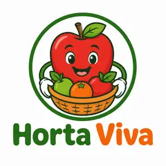 Logo mascote ilustrado: Hortifrúti