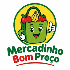 Logo mascote ilustrado: Mercado e mercearia