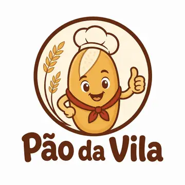Logo mascote ilustrado: Padaria