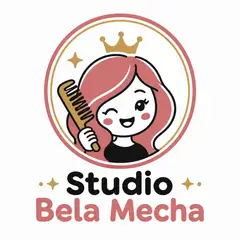 Logo mascote ilustrado: Salão de beleza