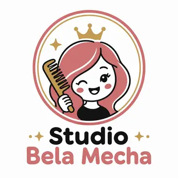Logo mascote ilustrado: Salão de beleza
