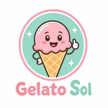Logo mascote ilustrado: Sorveteria