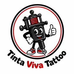 Logo mascote ilustrado: Estúdio de tatuagem
