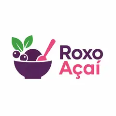 Logo minimalista geométrico: Açaíteria