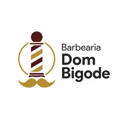 Logo minimalista geométrico: Barbearia