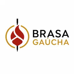 Logo minimalista geométrico: Churrascaria