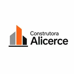 Logo minimalista geométrico: Construtora