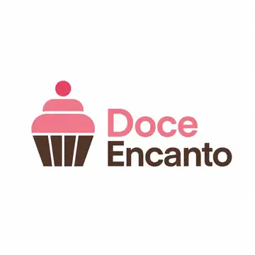 Logo minimalista geométrico: Doceria e confeitaria