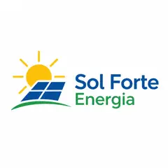 Logo minimalista geométrico: Energia solar