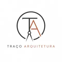 Logo monograma com as iniciais: Arquitetura e interiores