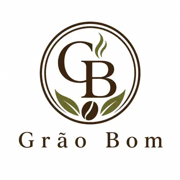 Logo monograma com as iniciais: Cafeteria