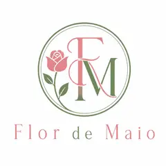 Logo monograma com as iniciais: Floricultura