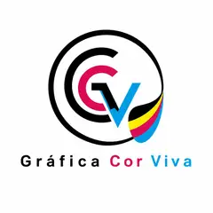 Logo monograma com as iniciais: Gráfica e personalizados