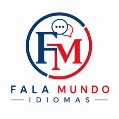 Logo monograma com as iniciais: Escola de idiomas