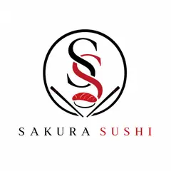 Logo monograma com as iniciais: Restaurante japonês
