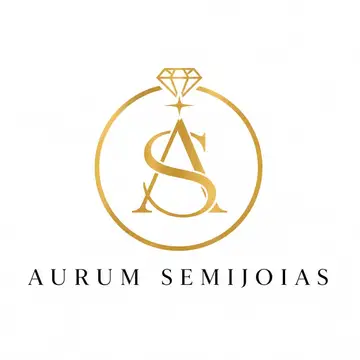 Logo monograma com as iniciais: Joias e semijoias