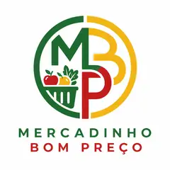 Logo monograma com as iniciais: Mercado e mercearia
