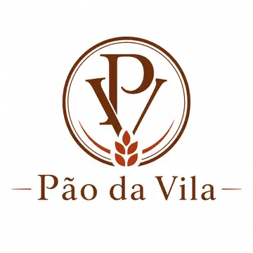 Logo monograma com as iniciais: Padaria