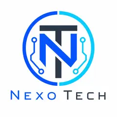 Logo monograma com as iniciais: Tecnologia e software