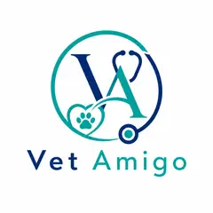 Logo monograma com as iniciais: Clínica veterinária