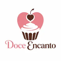 Logo espaço negativo: Doceria e confeitaria