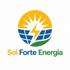 Logo espaço negativo: Energia solar