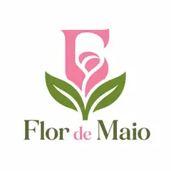 Logo espaço negativo: Floricultura