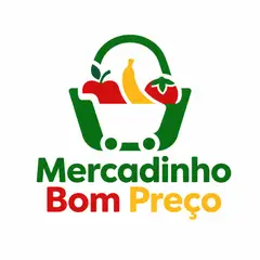 Logo espaço negativo: Mercado e mercearia