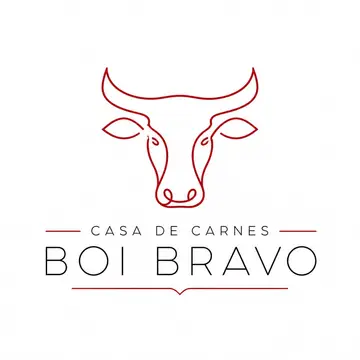 Logo traço fino (line art): Açougue