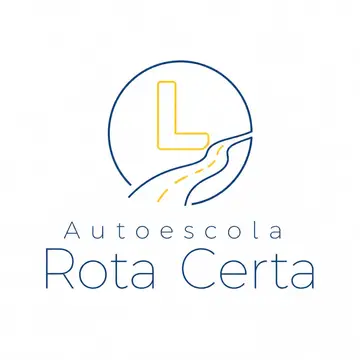 Logo traço fino (line art): Autoescola