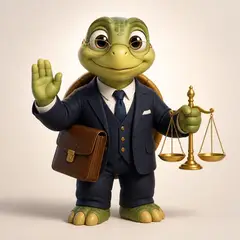 Mascote 3D: Doutora Tartaruga (Advocacia)