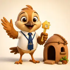 Mascote 3D: Barrinho (Imobiliária)