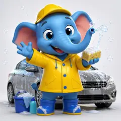 Mascote 3D: Lavinho (Lava-jato e estética automotiva)