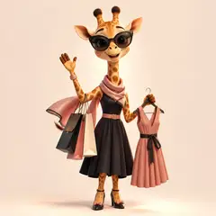 Mascote 3D: Gigi (Moda feminina)