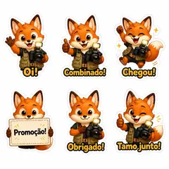 Figurinhas de WhatsApp do mascote: Flash (Fotografia)