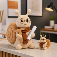 Mascote virando pelúcia e chaveiro de brinde: Espiral (Arquitetura e interiores)